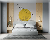 Birds at Sunrise Wall Mural