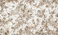 Birds & Blooms: Sepia Serenity Wall Mural