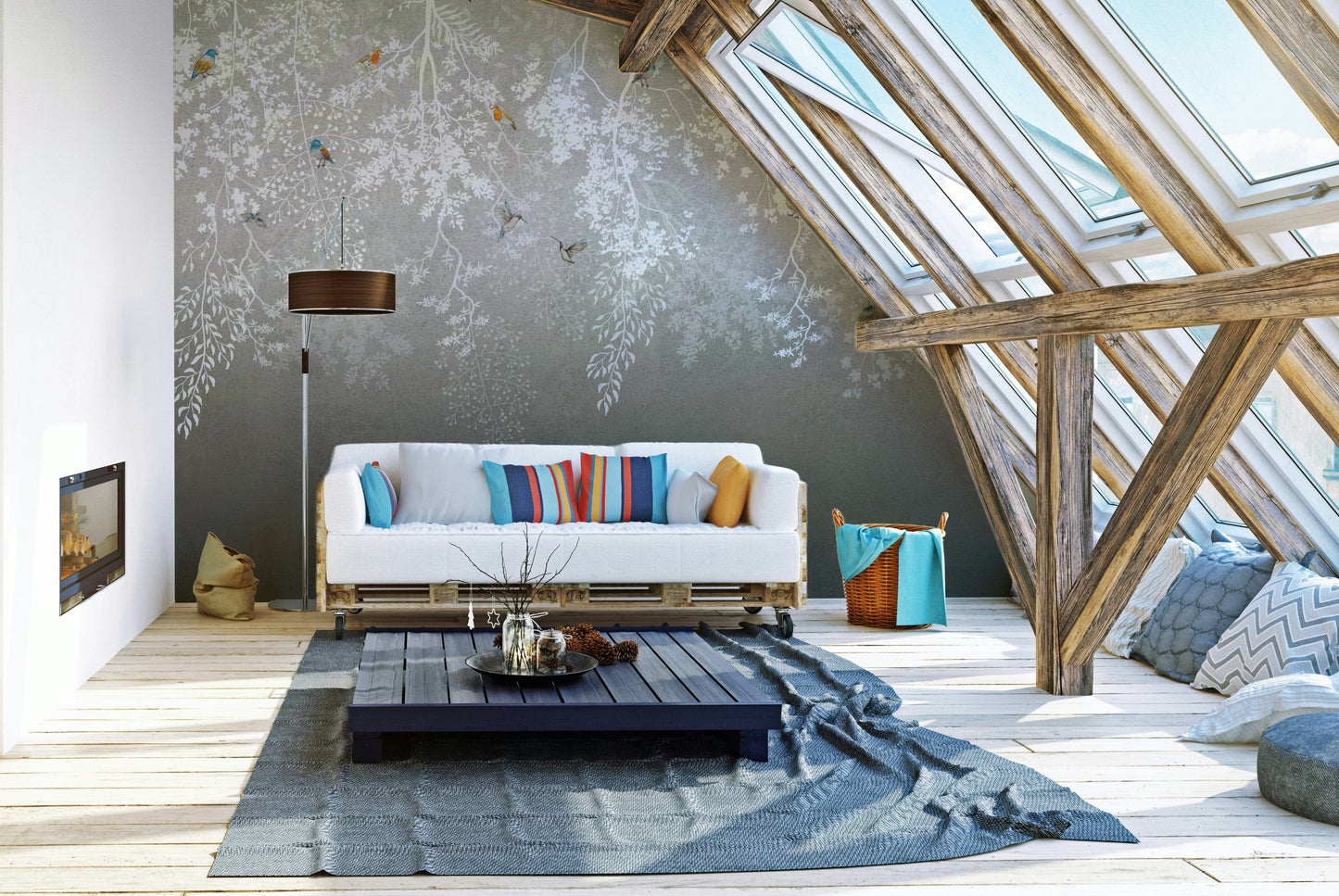 The design has a beautiful, artistic aesthetic.

