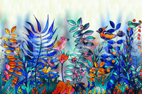 Enchanted Birds Forest Wall Mural