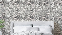 Black and White Boho Zebra Wallpaper⁠