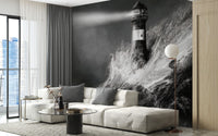Black and White Peel and Stick Wallpaper – Lighthouse Design