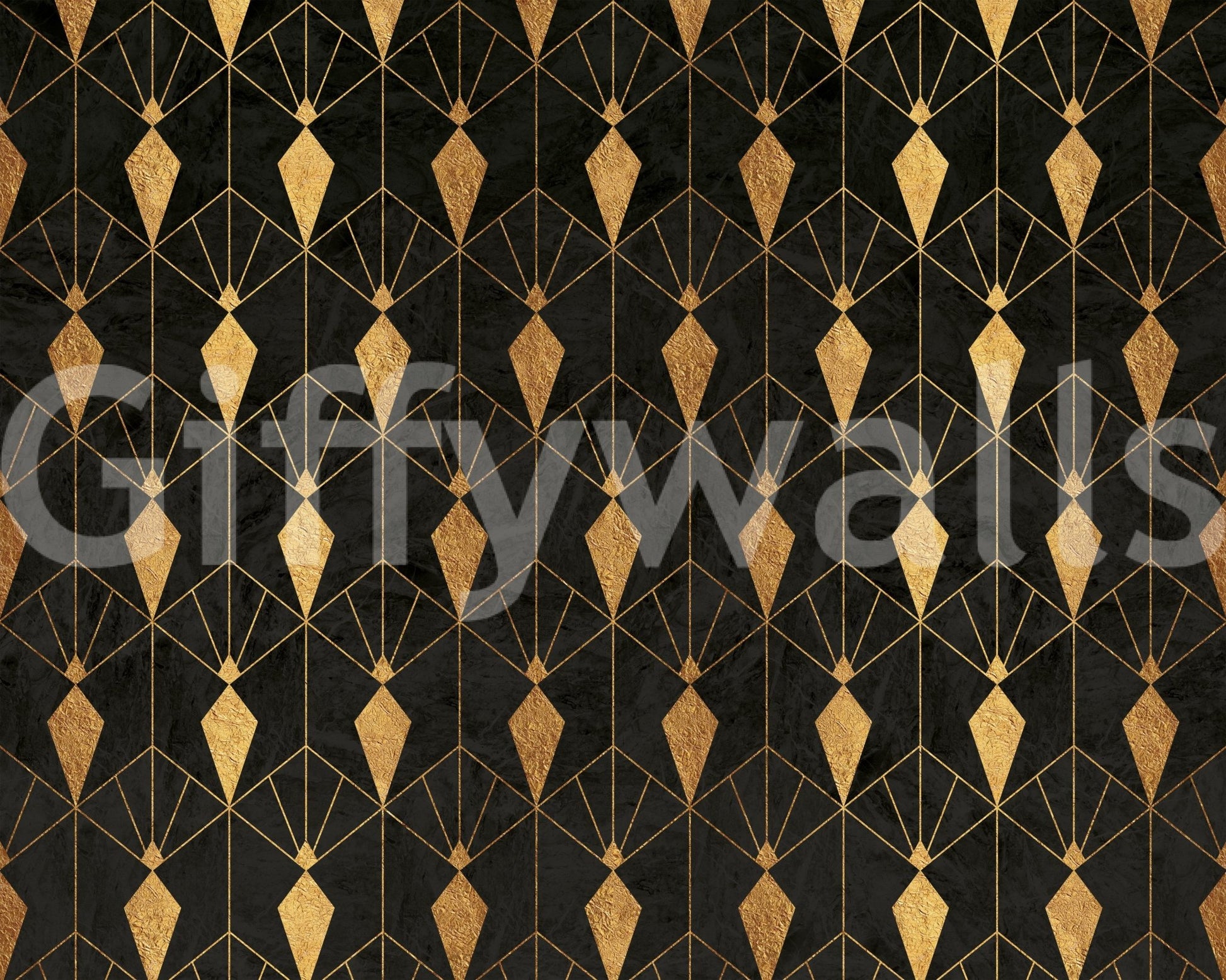 Art Deco-inspired wallpaper mural adding glamour to interiors

