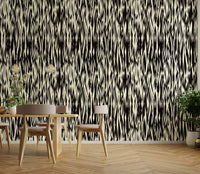 High-quality image of the black waves wallpaper

