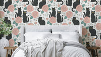 A captivating and whimsical wallpaper pattern.
