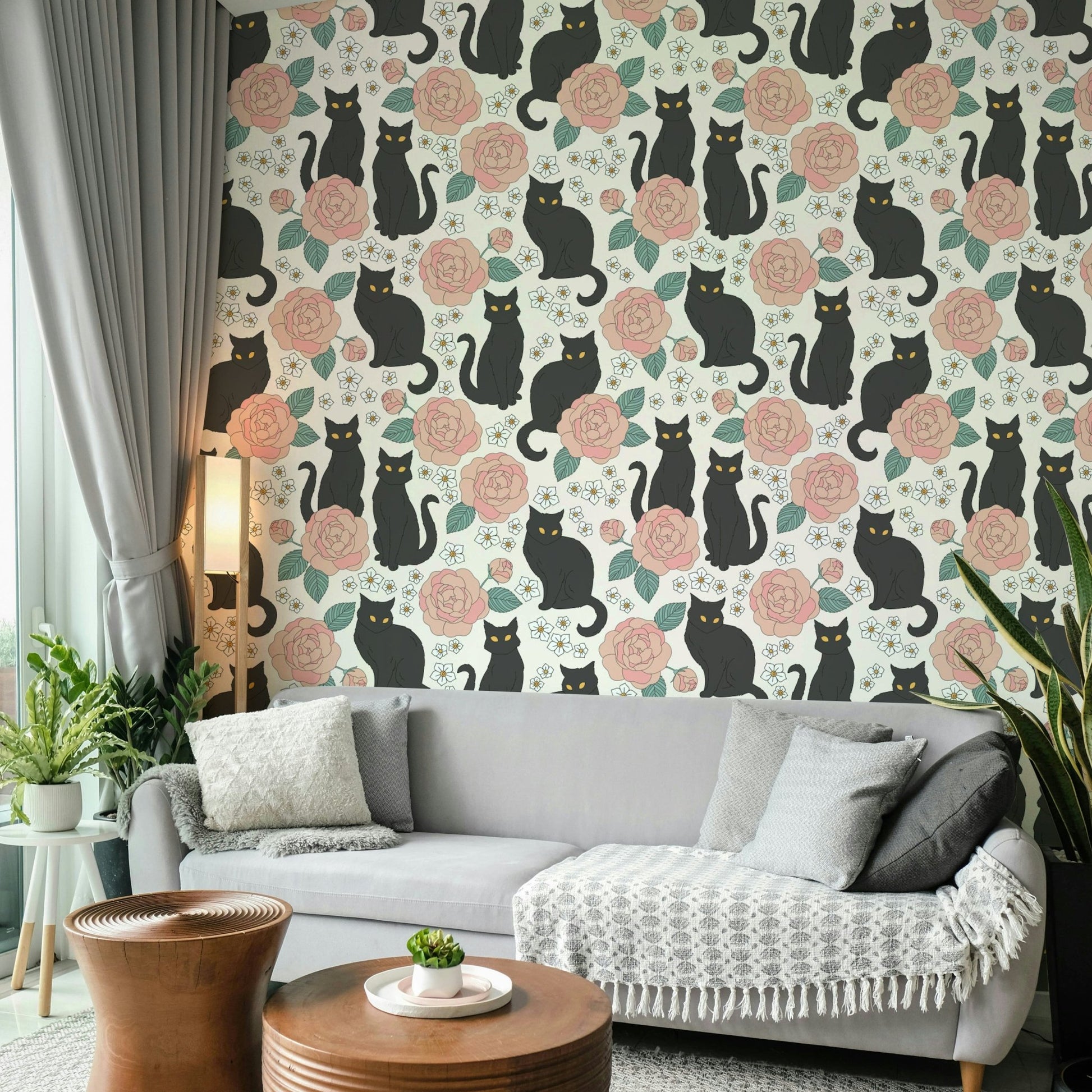 Suitable for a living room, bedroom, or a unique, eclectic, or nature-inspired interior.
