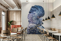 Wildlife-themed Black Cockatoo mural for a bold, natural look.

