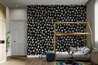 Fluffy Hearts cute wall covering


