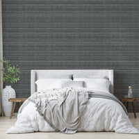 Contemporary black line pattern wall design


