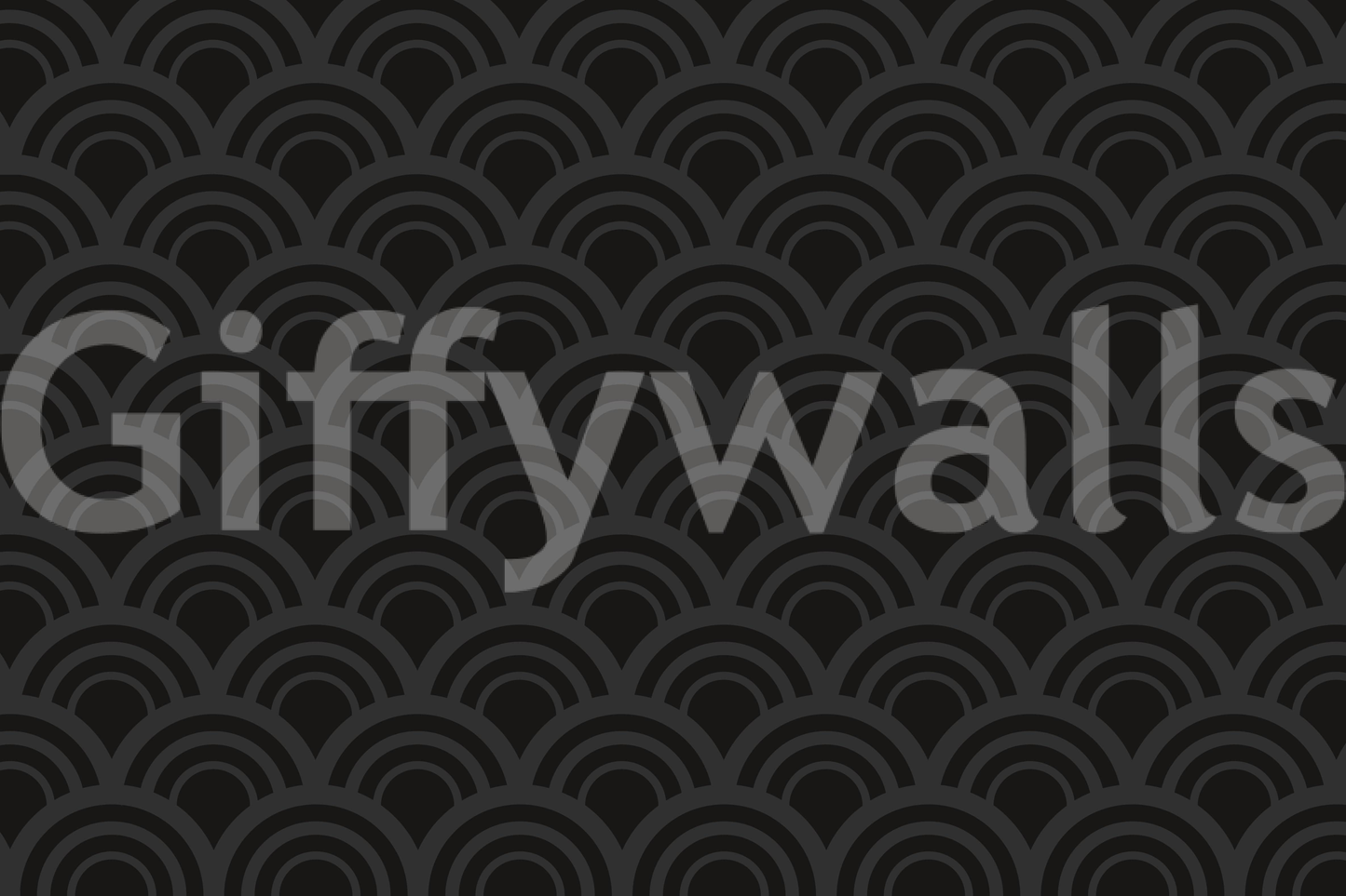 Black Charcoal Waves Wall Mural