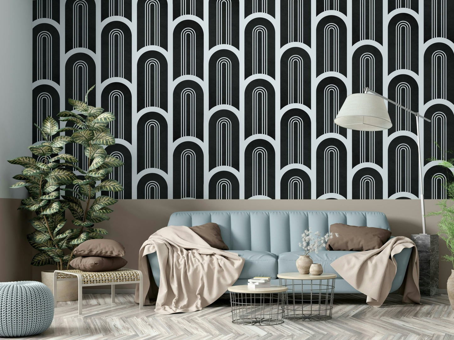 Art Deco style wall mural for walls

