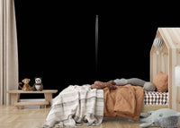 A close-up of the detailed monochrome texture in the design.

