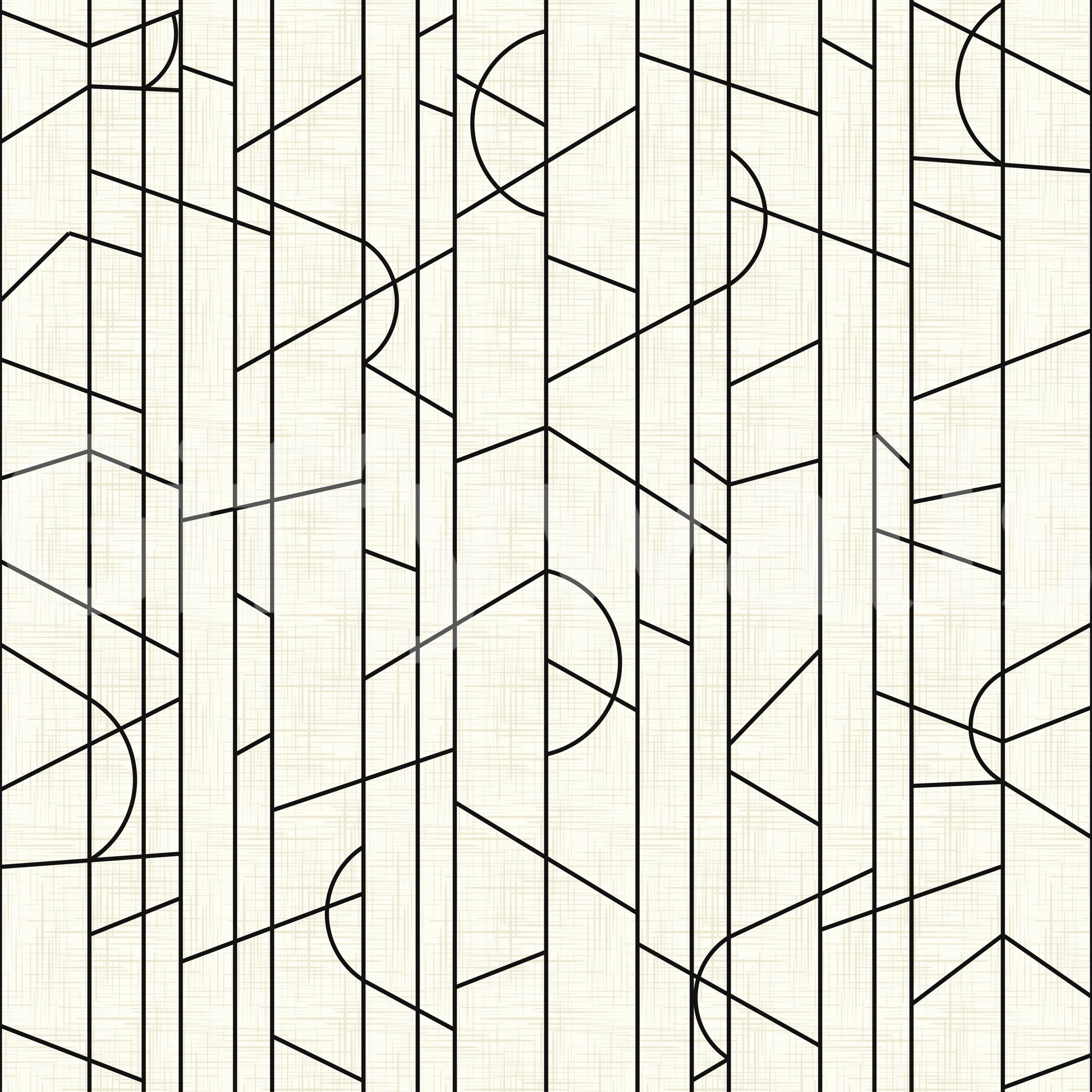 Graphic pattern wallpaper in black and white

