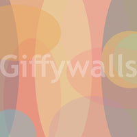 An abstract harmony wallpaper with overlapping oval layers in gentle, earthy hues.