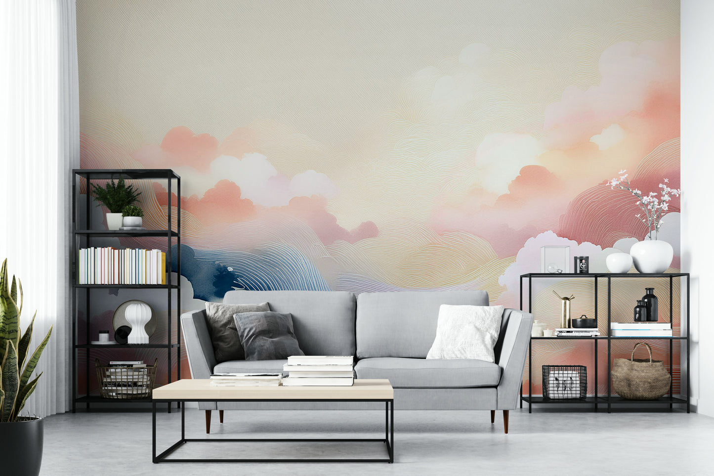 Blissful Skytones  Wall Mural