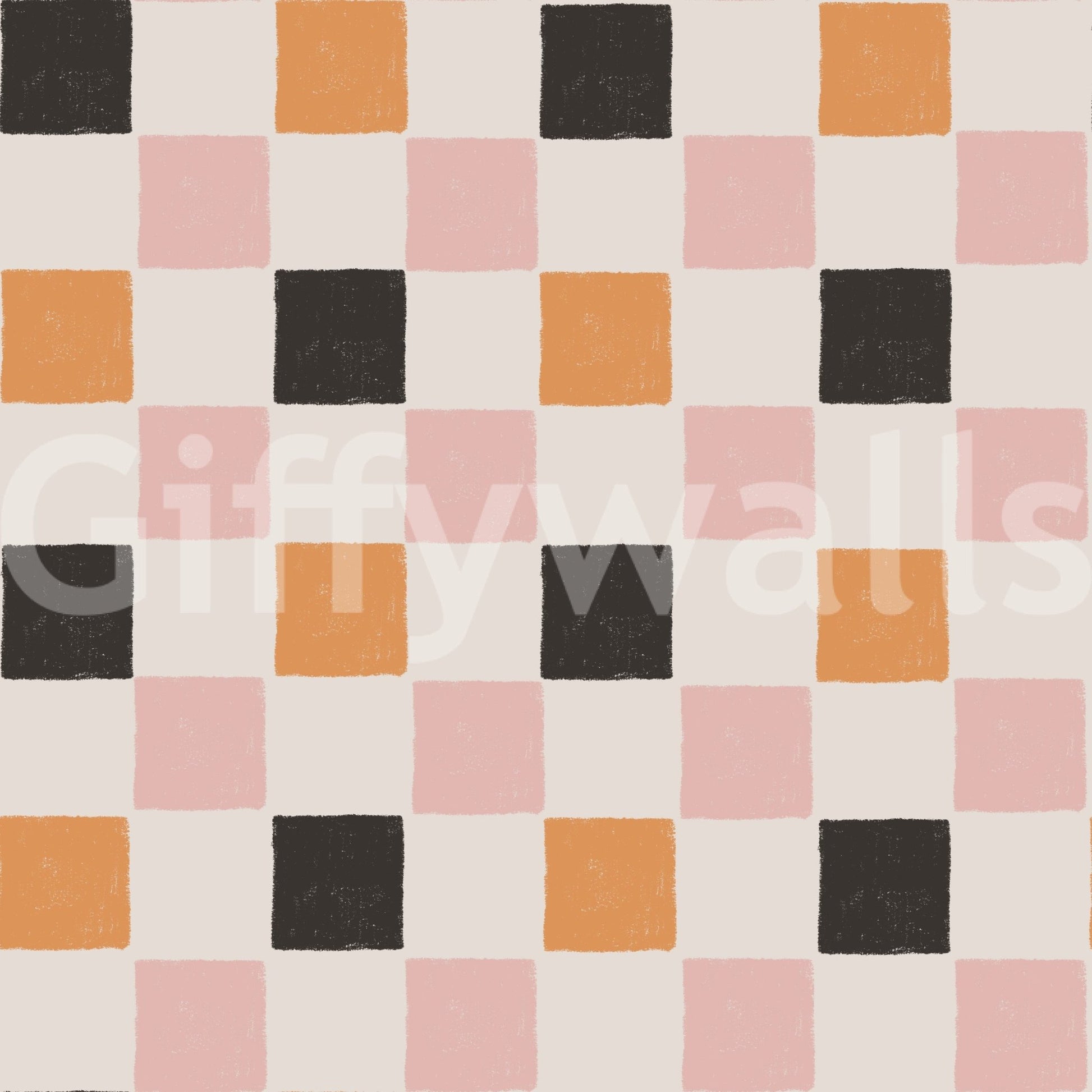 Modern block-style wallpaper bursting with colorful party energy.