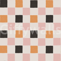 Modern block-style wallpaper bursting with colorful party energy.