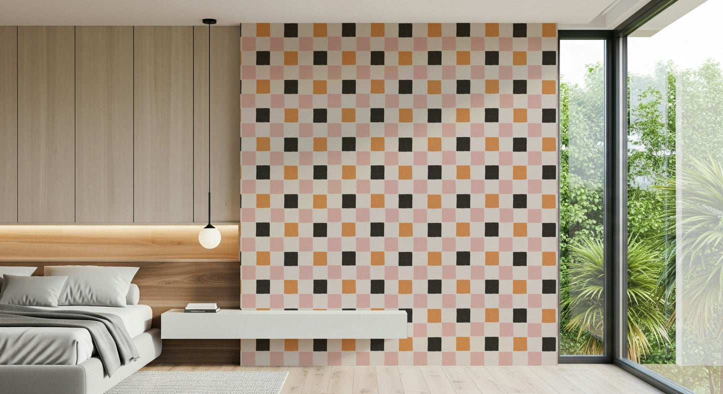 Bright, energetic block arrangement perfect for playful spaces.