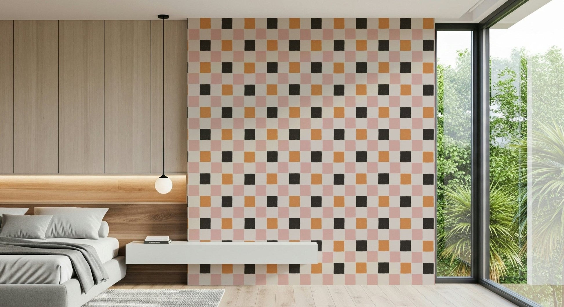 Bright, energetic block arrangement perfect for playful spaces.