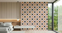 Bright, energetic block arrangement perfect for playful spaces.