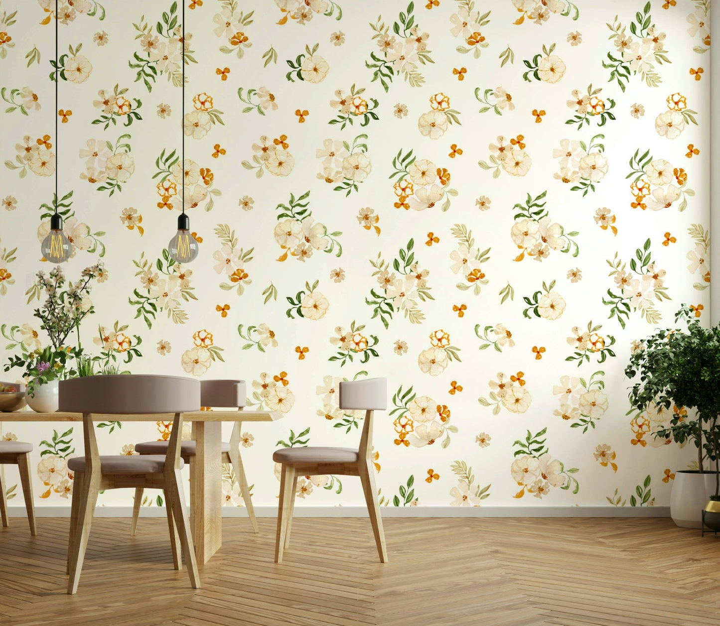 delicate blooming flowers design

