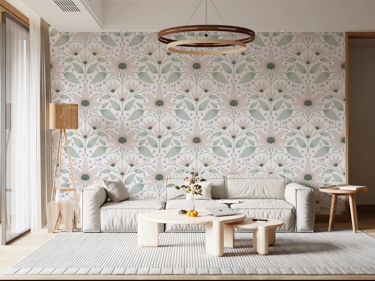 Bloom Symmetry boho Wallpaper⁠