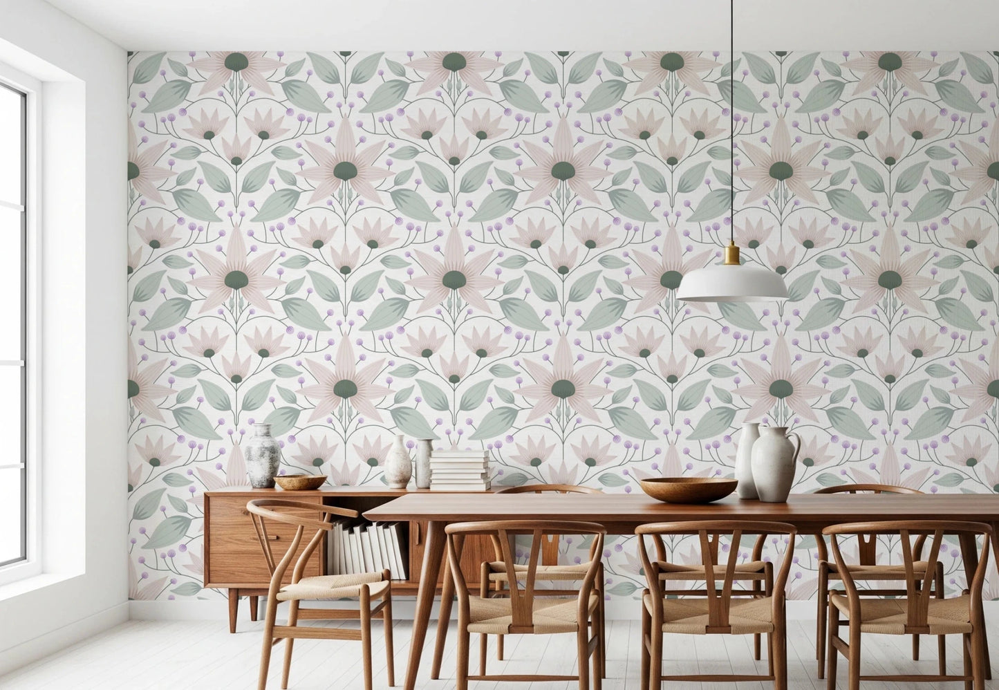 Bloom Symmetry boho Wallpaper⁠