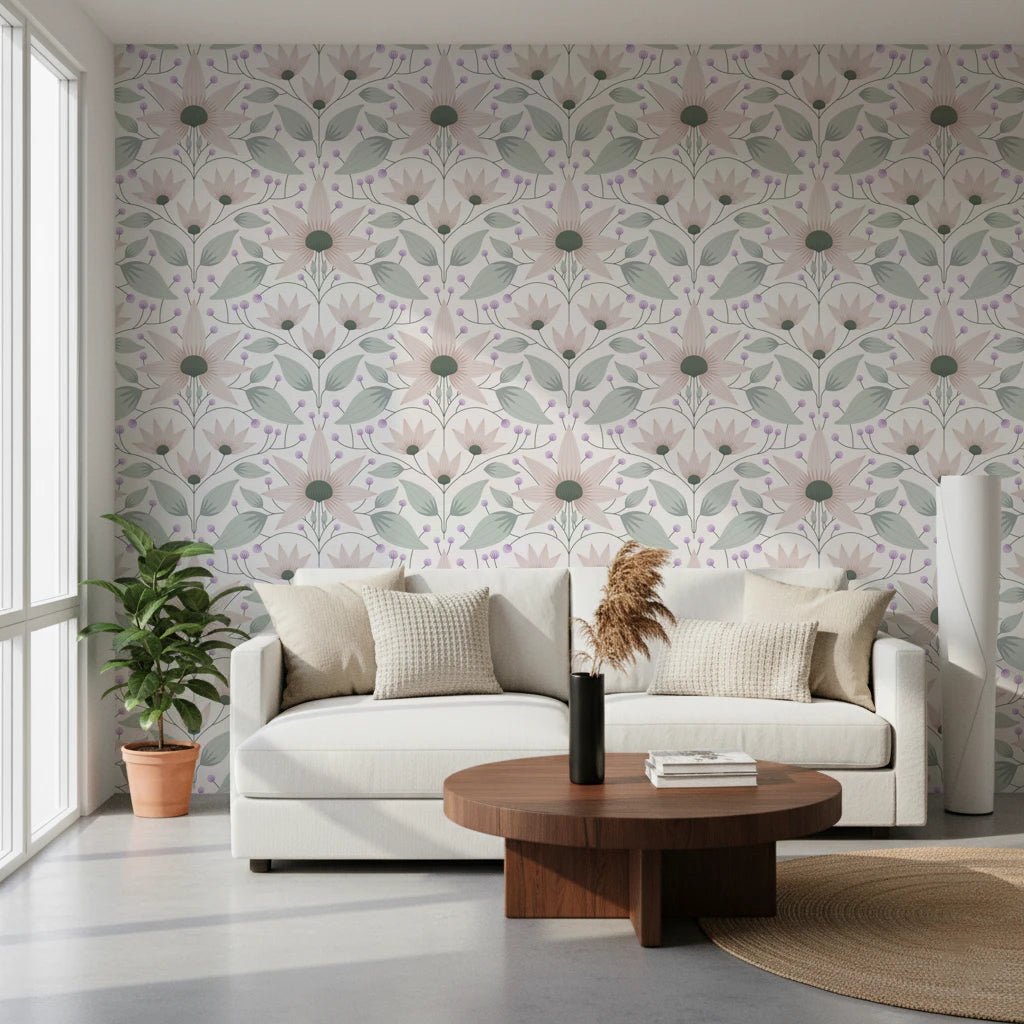 Bloom Symmetry boho Wallpaper⁠