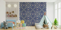 gentle floral wallpaper for a bedroom

