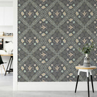 gentle floral wallpaper for a bedroom

