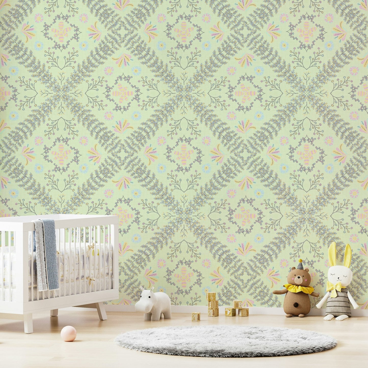 rustic tapestry look wallpaper

