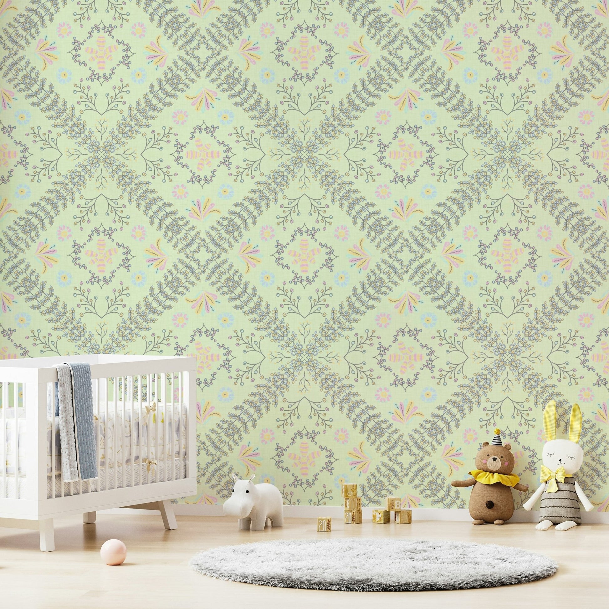 rustic tapestry look wallpaper

