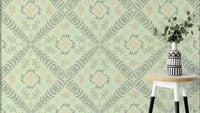 bloom tapestry sage green wallpaper

