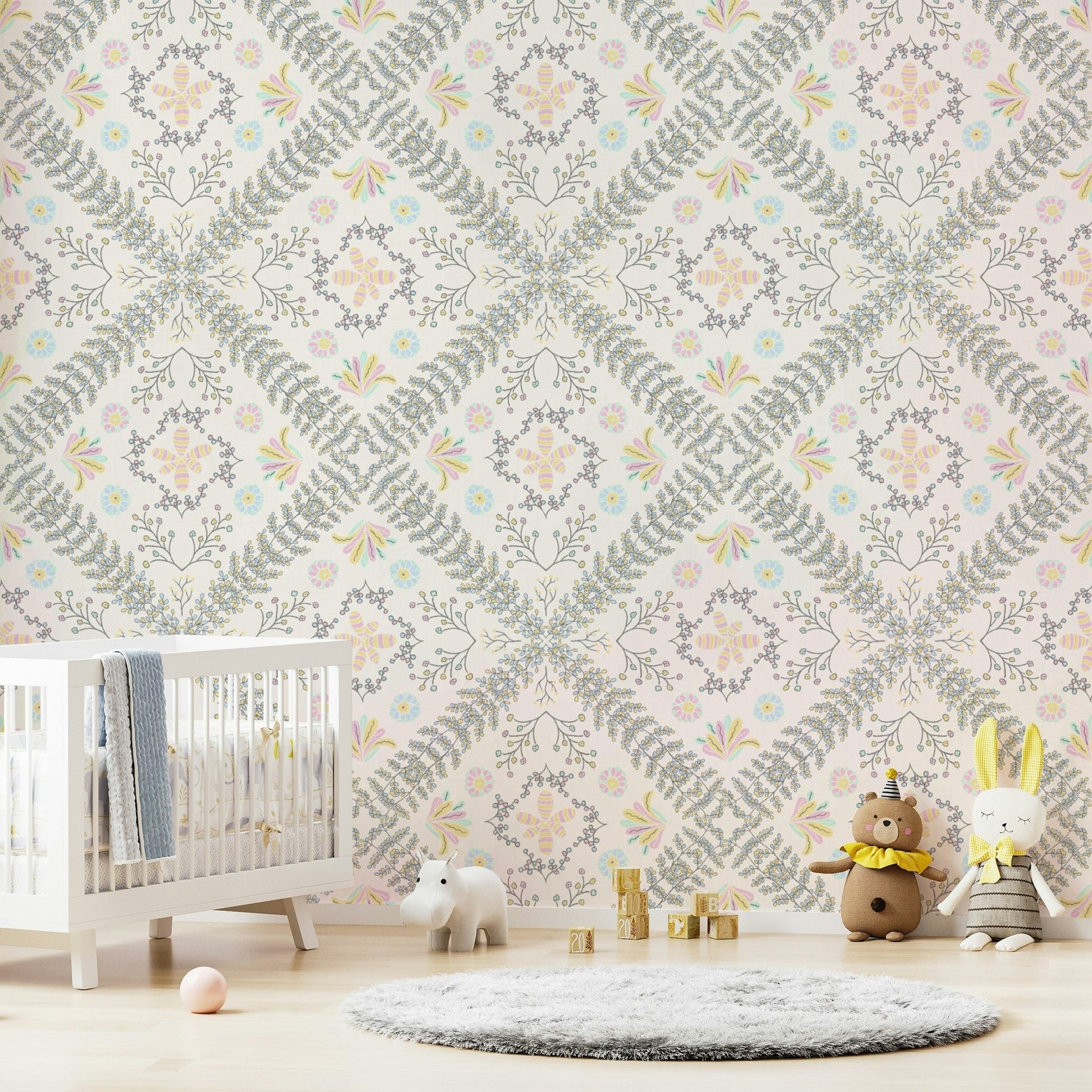 rustic tapestry look wallpaper

