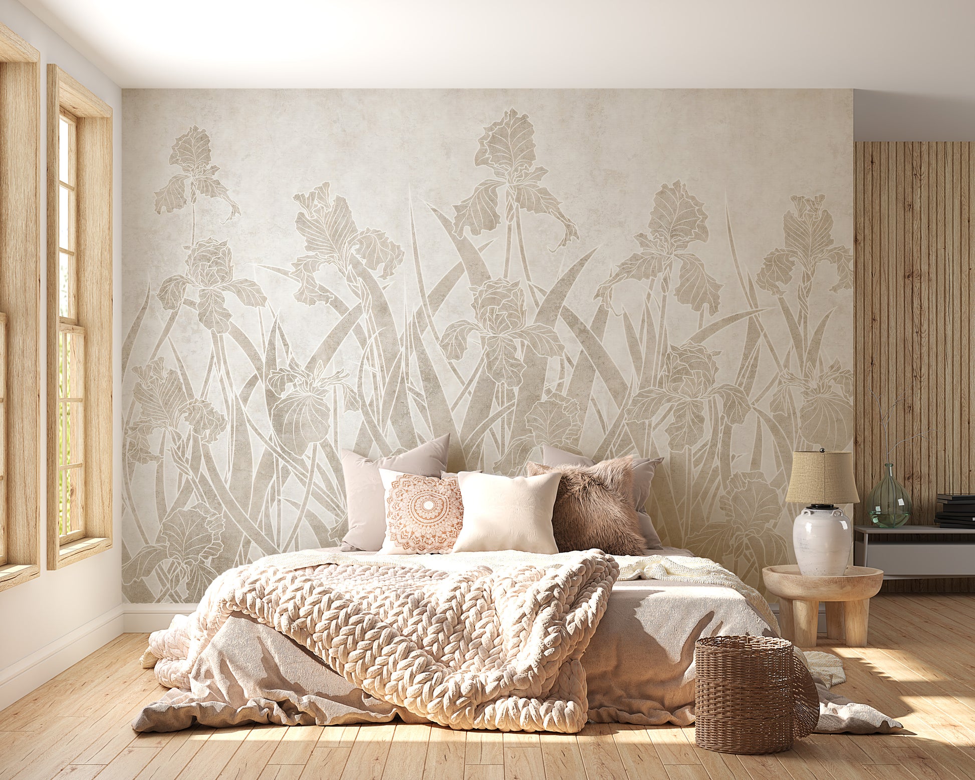 Blooming Flowers and Shrubs Wallpaper Murals - Giffywalls