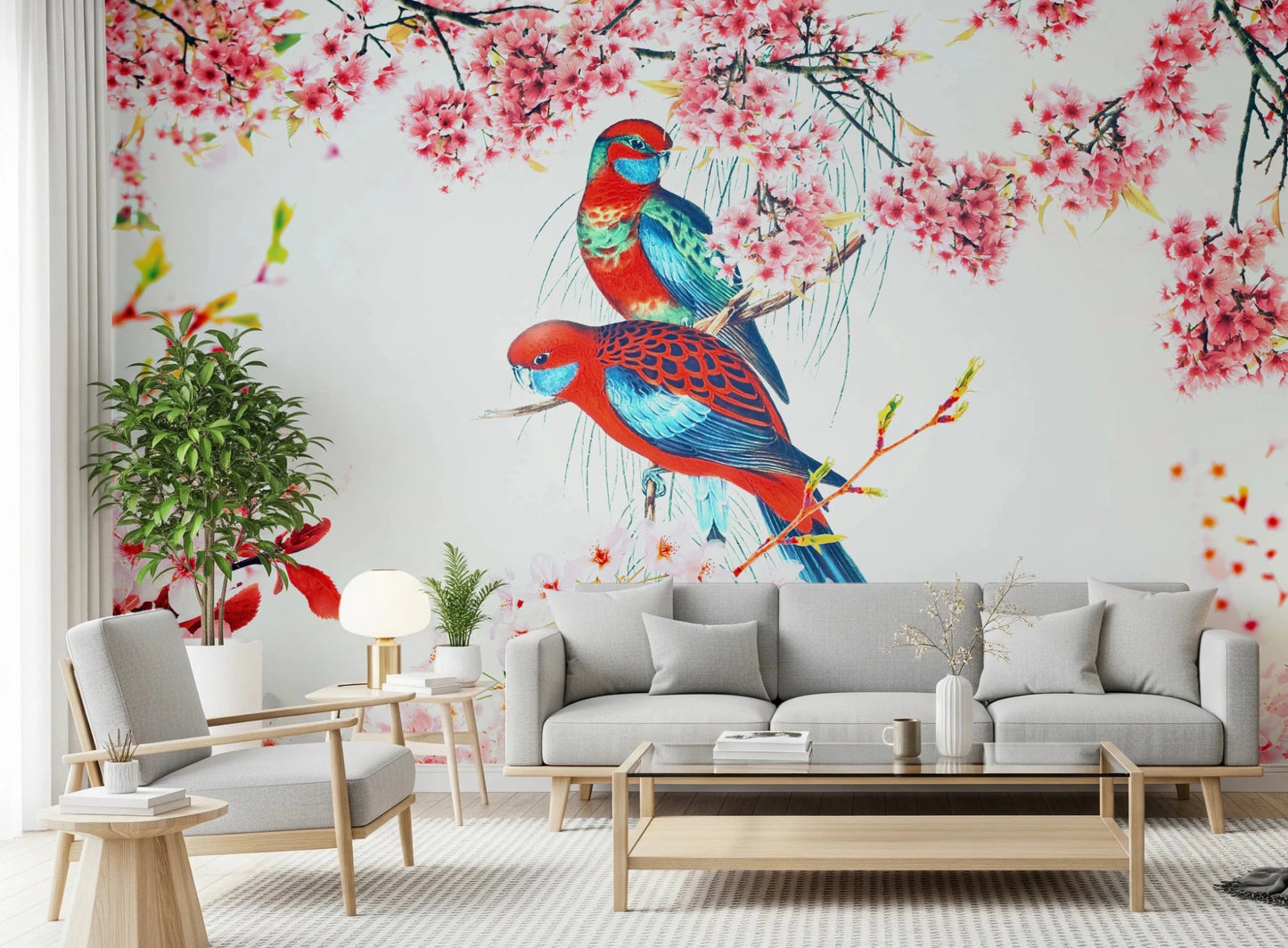 Blossom Birds Wall Mural