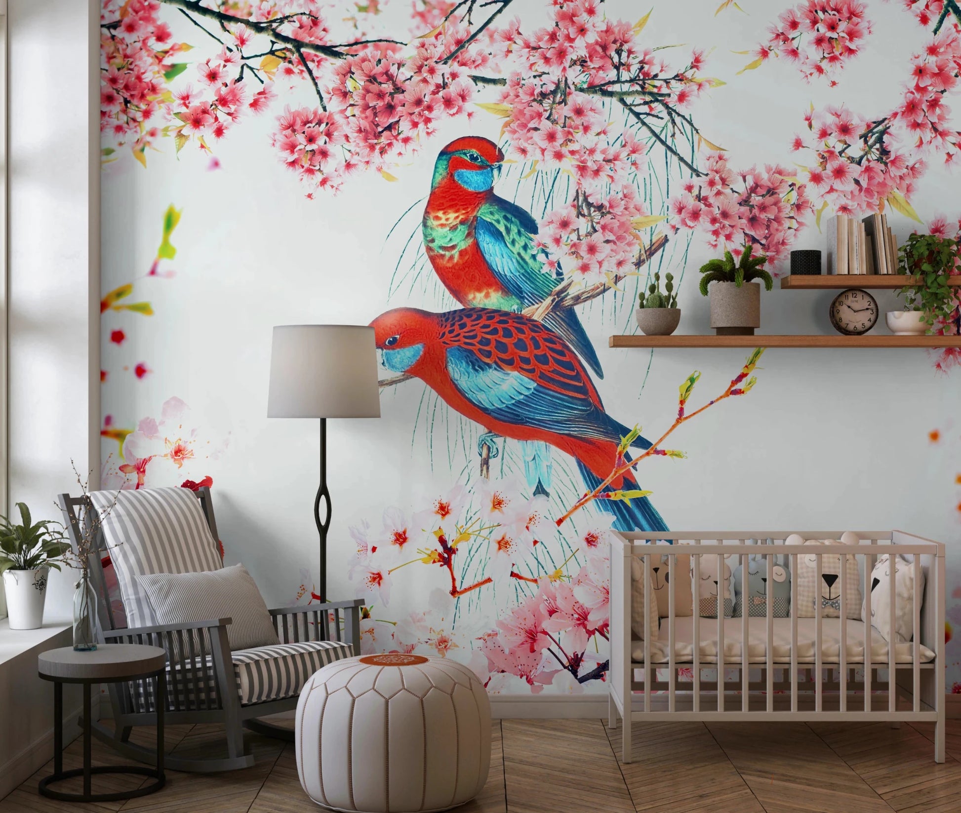 Blossom Birds Wall Mural