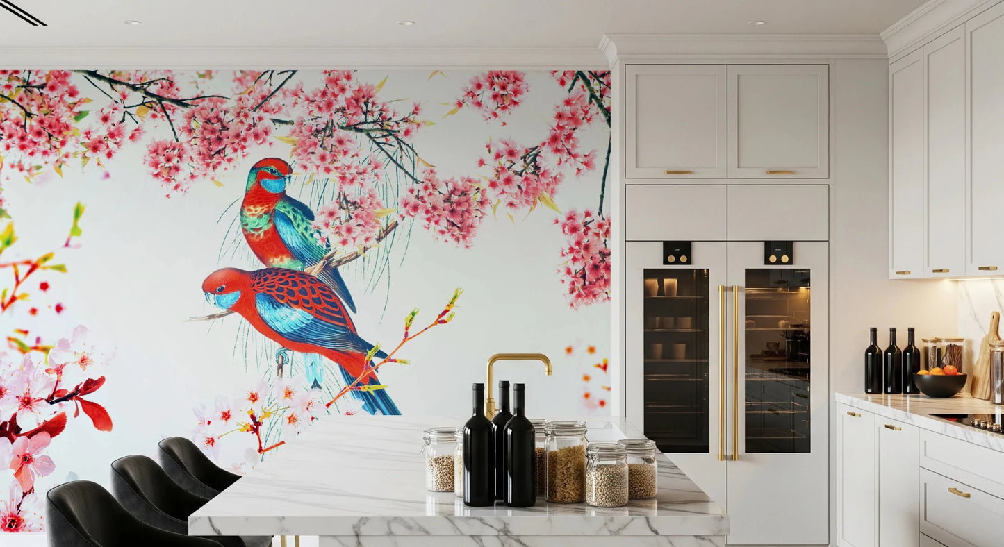 Blossom Birds Wall Mural