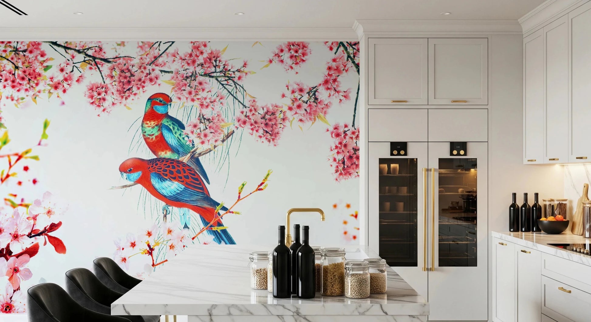 Blossom Birds Wall Mural