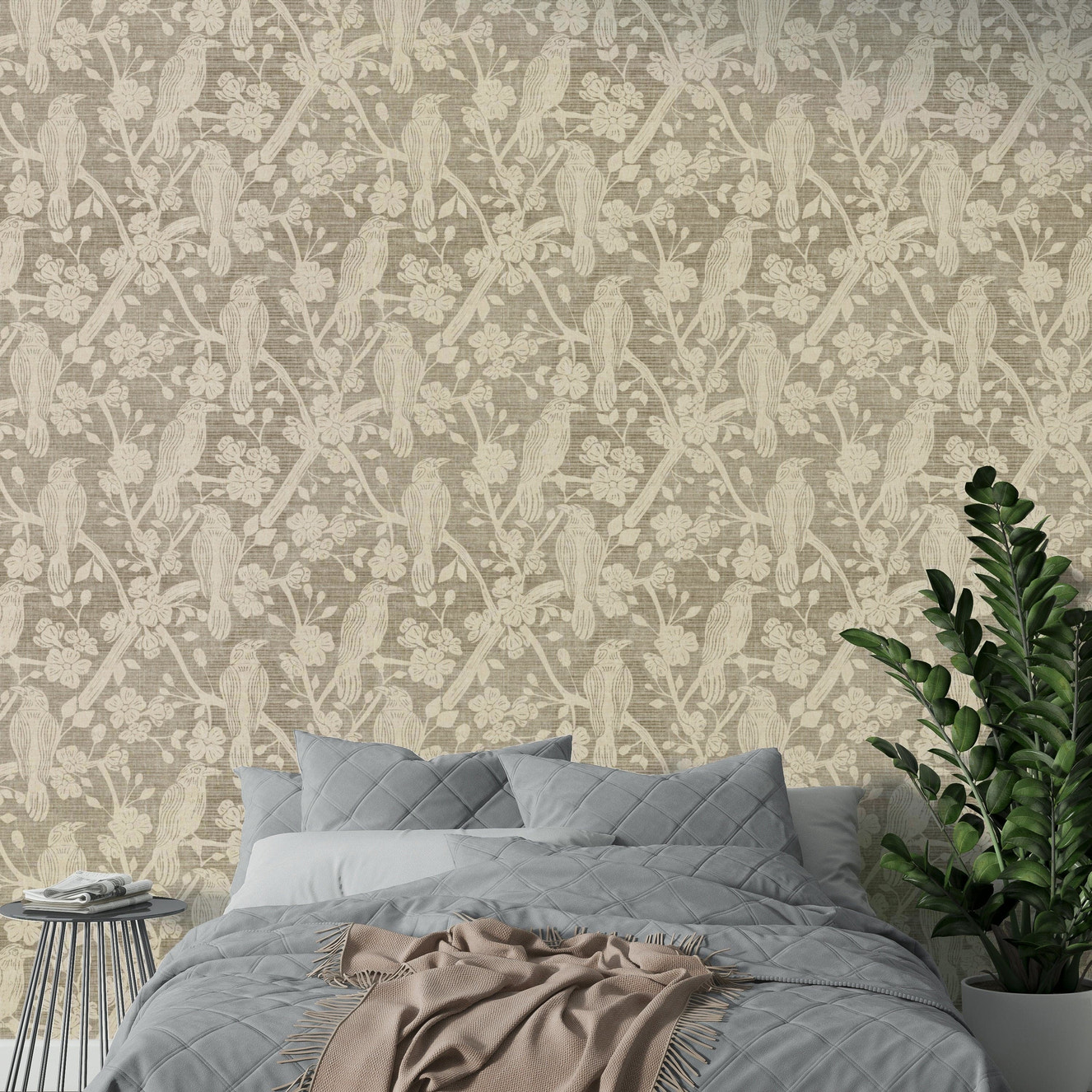 Blossom & Crow ivory wallpaper