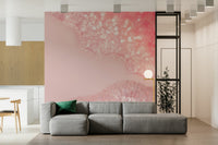 Blossom Petal Serenity Crystals Wallpaper — whimsical floral and crystal patterns for peaceful interiors.