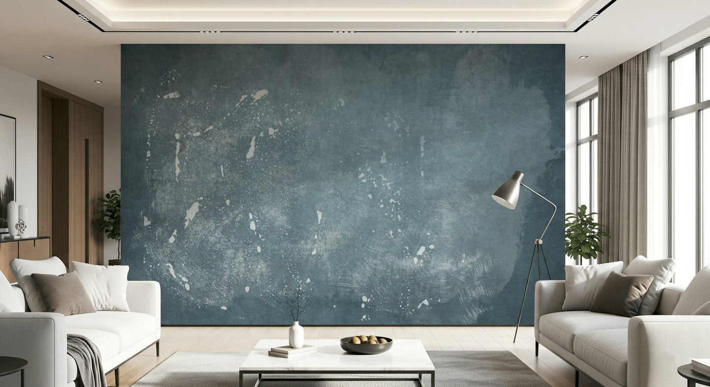 An artistic minimalist form mural for home decor.