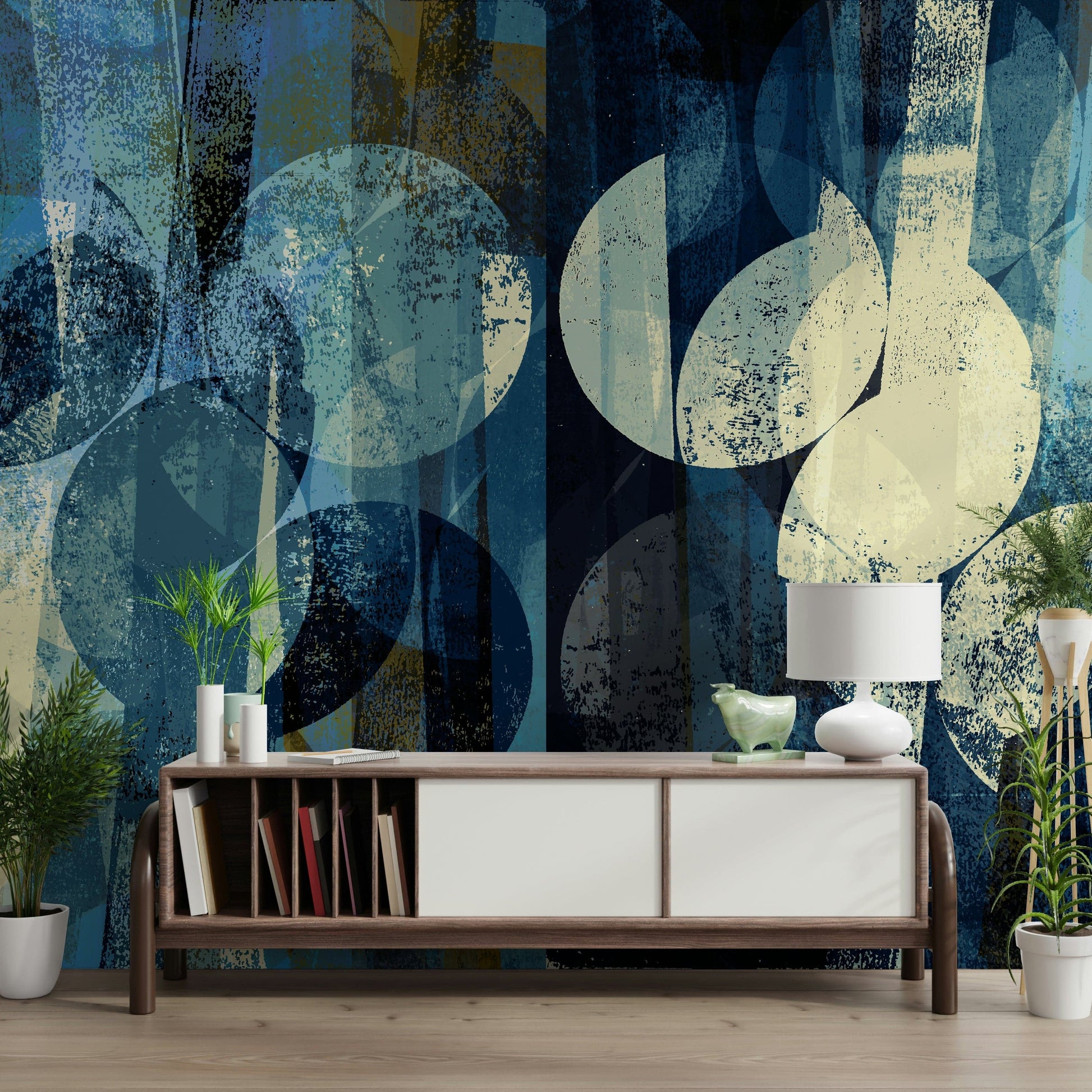 A classic abstract design wallpaper for walls.