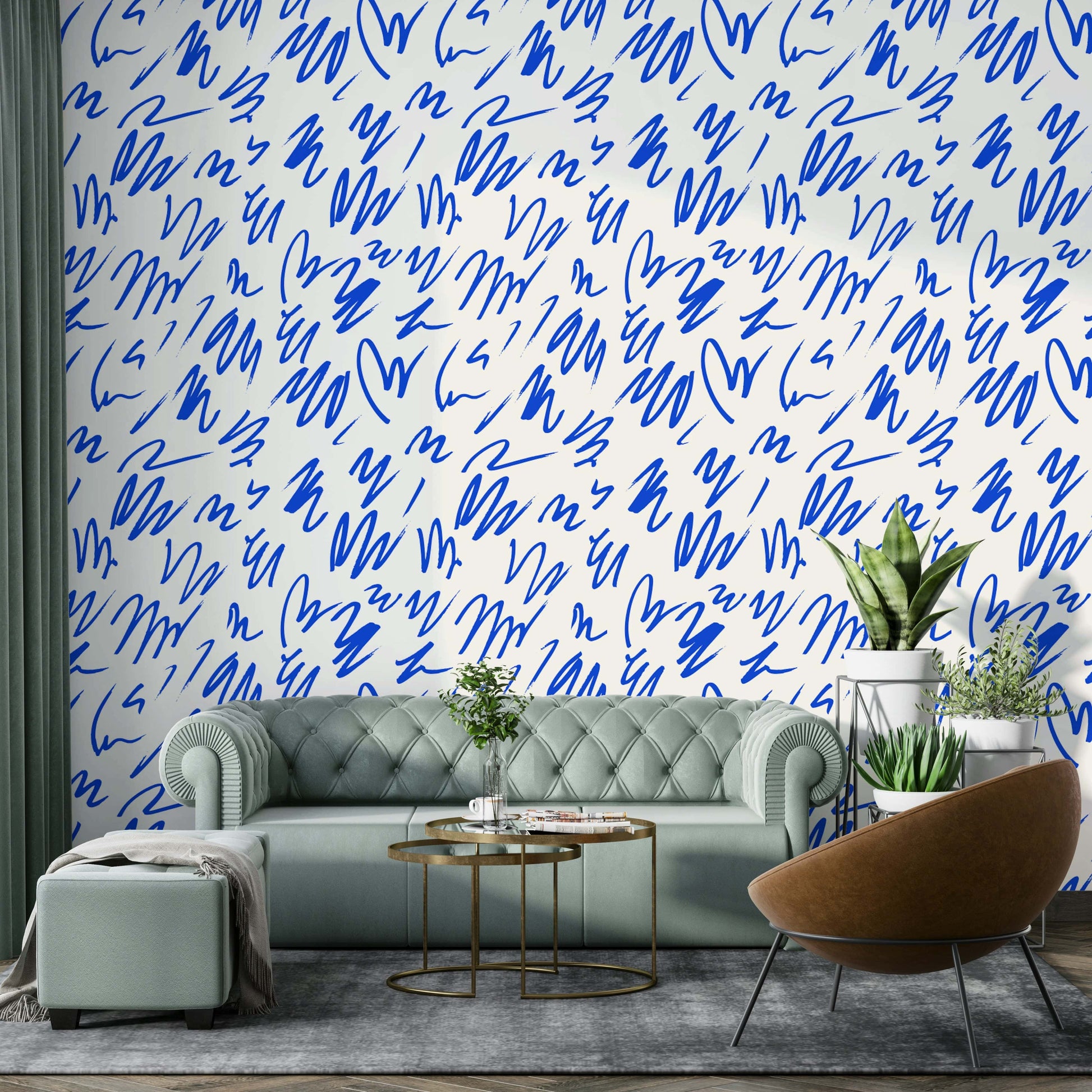 Close-up of a whimsical, abstract marker pattern

