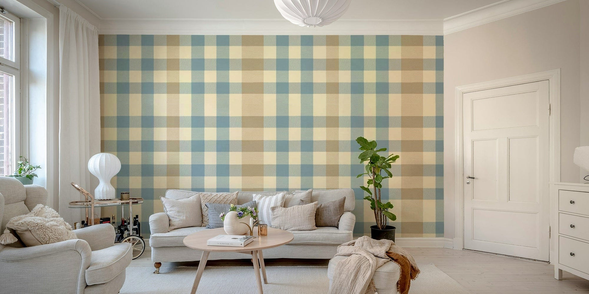 Checkered Charm timeless wall mural