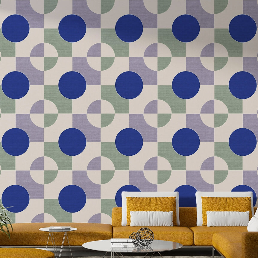 Blue Circle Canvas Wallpaper⁠