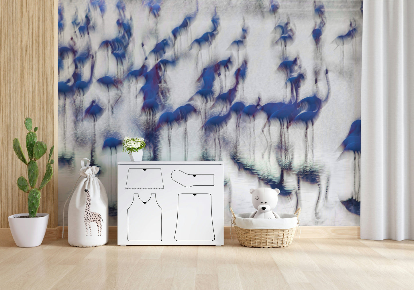 Flamingo Mirage Wall Mural -2171145