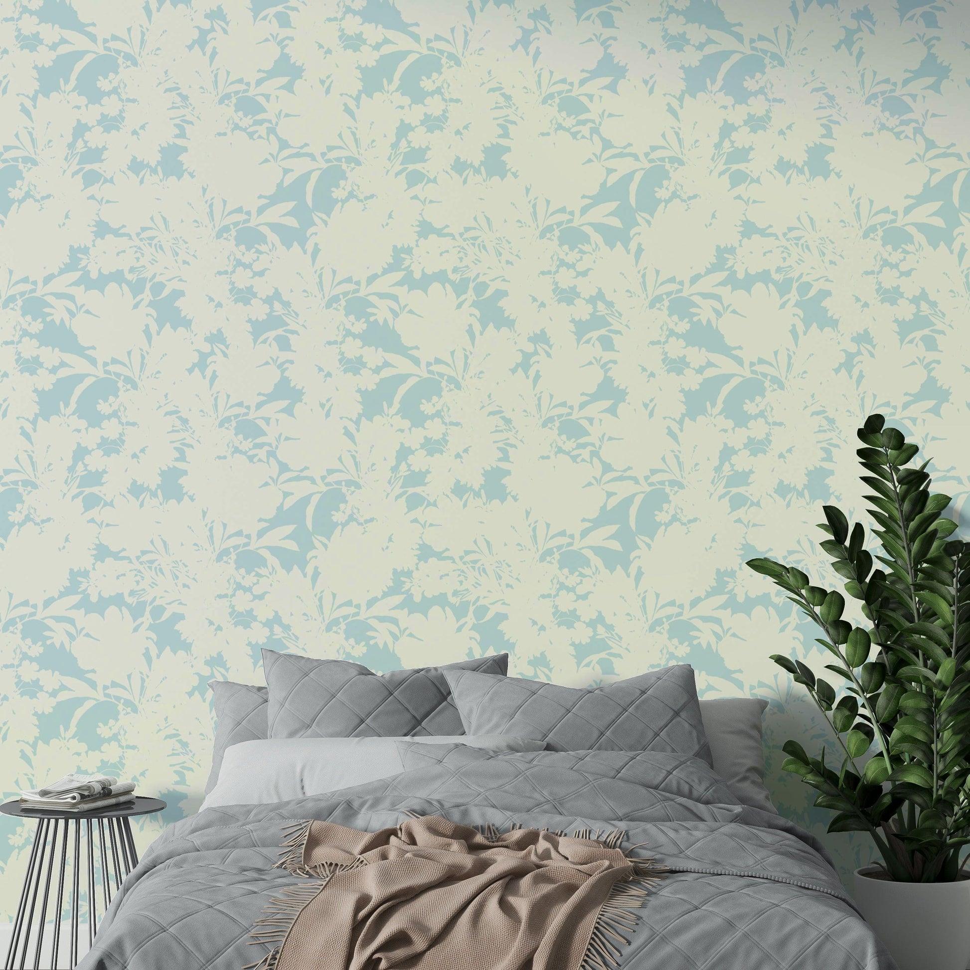 Modern floral pattern wallpaper

