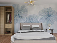 The colors are soft and gentle, with pale grays, beiges, and muted tones.

