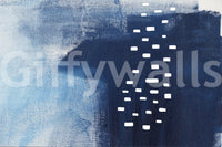 A high-quality abstract blue wall mural for walls.

